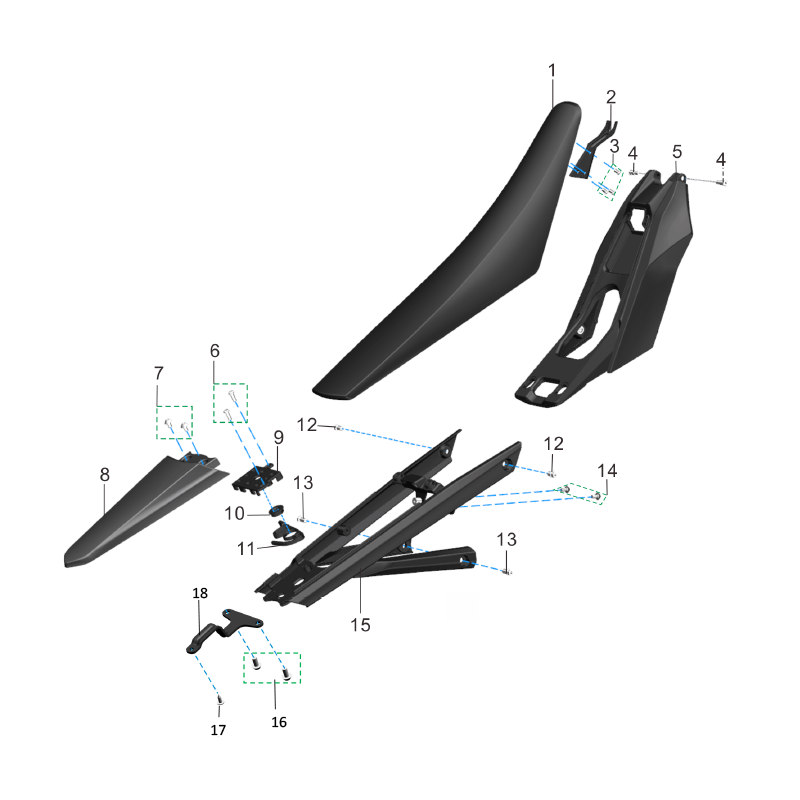 Seat & Battery Cover
