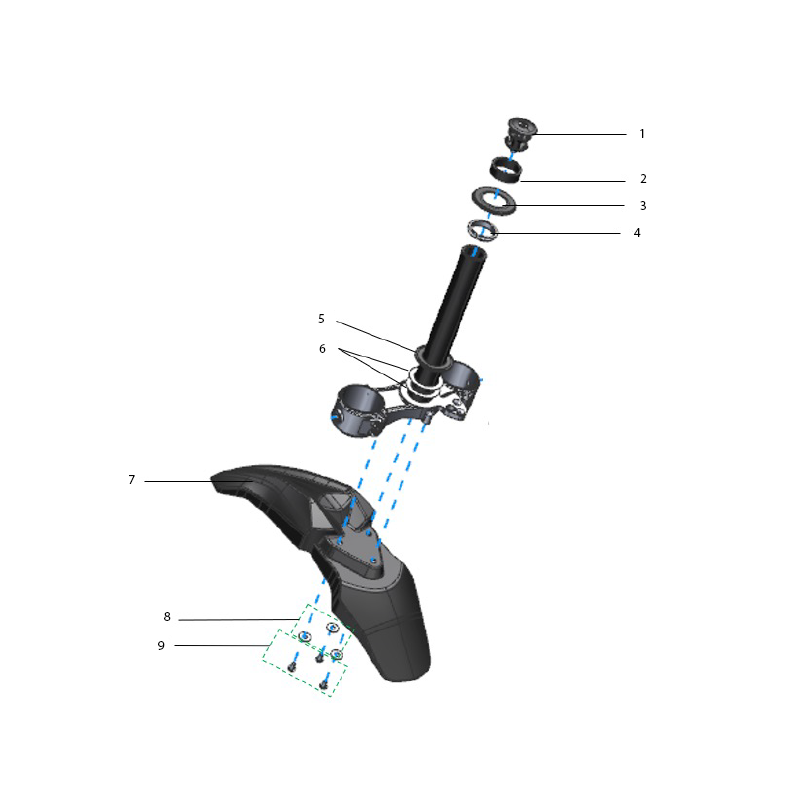 Fork Stem & Bearings